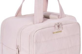 BAGSMART Travel Toiletry Bag, Crush Toiletry Bag for