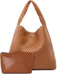MELOLILA Large Woven Tote Bag for Women Weave Purse