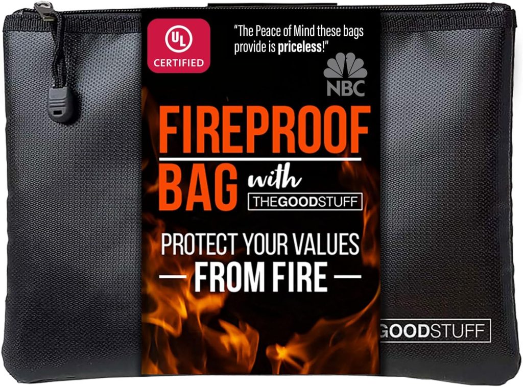 Fireproof Money Bag for Cash (10" x 13") – Waterproof