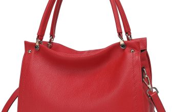 KOGTLA Medium Genuine Leather Tote Handbags for Women,