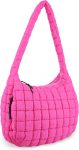 Quilted Puffer Tote Bag Purse Puffy Crossbody Shoulder