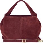 Italian Genuine Suede Shoulder Bag for Women with
