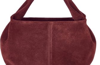 Italian Genuine Suede Shoulder Bag for Women with