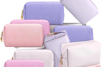 Kigeli 15 Pcs Aesthetic Makeup Bags PU Leather Cosmetic