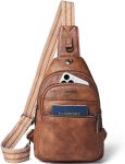 LATMAP Sling Bag For Women Faux Leather Small Casual