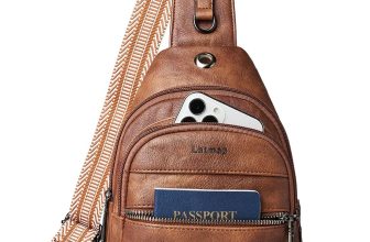 LATMAP Sling Bag For Women Faux Leather Small Casual