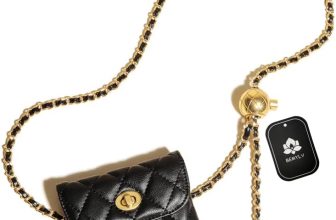 BEMYLV Leather Chain Belt Bag for Women Black Crossbody