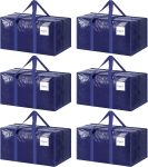 6 Pack Extra Heavy Duty Large Moving Bags with Strong