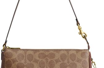 COACH Women's Natural Grain Leather Plaza Bag