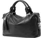 HESHE Womens Genuine Leather Purse Satchel Tote Bags