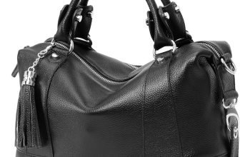 HESHE Womens Genuine Leather Purse Satchel Tote Bags