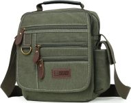 Mens bag Canvas Shoulder Bag Small Messenger Crossbody