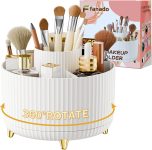 fanado 360° Rotate Makeup Brush Holder Organizer,