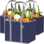Reusable Grocery Bags (3 Pack) – Heavy Duty Reusable