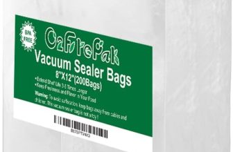 O2frepak 200 Quart Size 8" x 12" Vacuum Sealer Bags