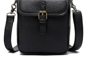Leather Crossbody Bag for Women,Anti-Theft Messenger