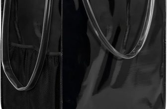 (Large, Black) Reusable Grocery Bag on 5 Wheels,