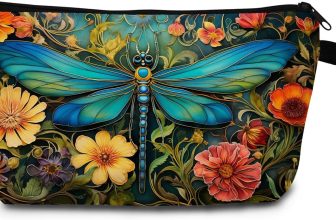 Dragonfly Print Women Makeup Bag Outdoor Portable