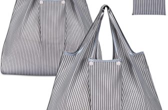 KINGMAS Reusable Grocery Bags, Eco-Friendly Folding