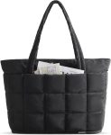 BAGSMART Expandable Tote Bag for Women, Puffer Work