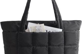BAGSMART Expandable Tote Bag for Women, Puffer Work