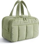BAGSMART Travel Toiletry Bag, Puffy Large Toiletry Bag