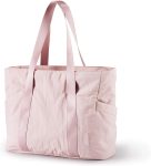 BAGSMART Tote Bag for Women, Tote Bag with Zipper Work