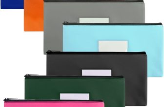 7 Pack Money Bags with Zipper for Cash | 11.25" x 6.25"