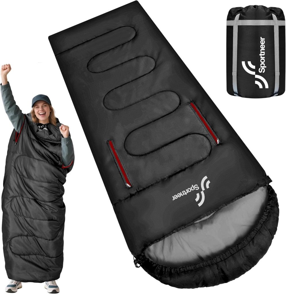Sportneer Wearable Sleeping Bag for Adults & Kids –