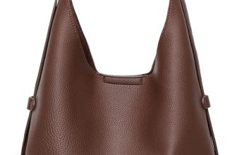 Hobo Bag For Women Vegan Leather Slouchy Shoulder Tote