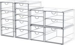 caktraie Makeup Organizer Storage with 16 Drawers, 4