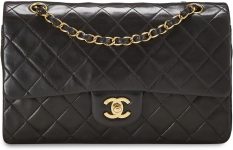 CHANEL Women's Pre-Loved Black Lambskin 2.55 Shoulder