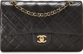 CHANEL Women's Pre-Loved Black Lambskin 2.55 Shoulder