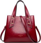LAORENTOU Women Crossbody Handbags Genuine Leather