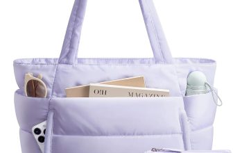 Bagstellar Puffer Tote Bag for Women, Lightweight Puffy