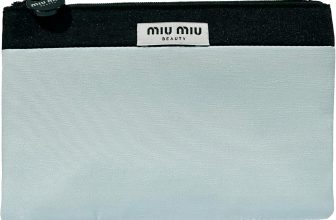 Miu Miu FLAT Cosmetic Bag Pouch Makeup Toiletry Zip