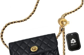 BEMYLV Leather Chain Belt Bag for Women Crossbody Waist