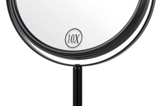 ALHAKIN 10x Magnifying Makeup Mirror, 8 Inch Tabletop