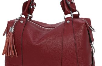 HESHE Womens Genuine Leather Purse Satchel Tote Bags