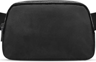 JSJ Mini Black Fanny Pack for Women & Men,Valentines