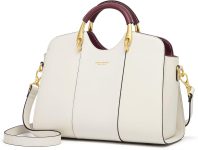Cnoles Satchel Bag for Women Fashion Leather Ladies Top