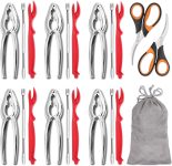 Hiware 20-piece Seafood Tools Set includes 6 Crab
