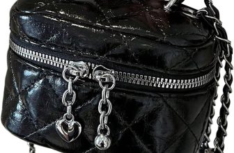 RoseSeek Women's Quilted Zipper Crossbody Handbags Y2K