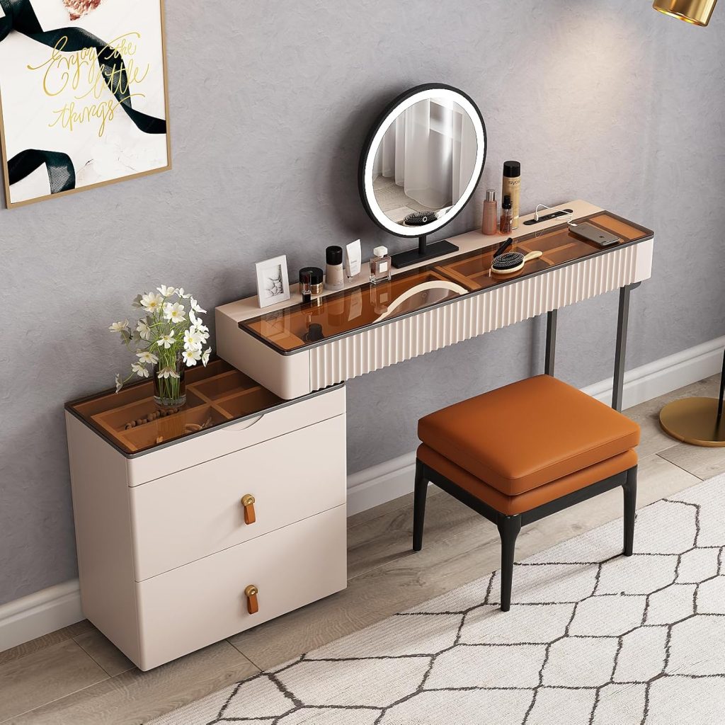 Lartis Makeup Vanity、extendable Dresser Set、Dressing