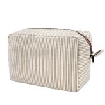 GFU Cosmetic Bags for Women, Seersucker Cosmetic Bag,