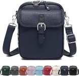 Leather Crossbody Bag for Women,Anti-Theft Messenger