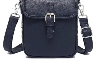 Leather Crossbody Bag for Women,Anti-Theft Messenger