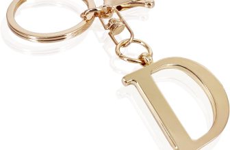 LAXPICOL Gold Letter A-Z Keychain for Women Bag Charms