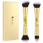 DUcare 2Pcs Duo End Makeup Brushes, Synthetic Bristle