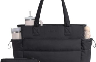 LOVEVOOK Tote Bag for Women with Giant Tumbler Holder